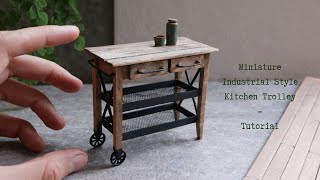 Miniature Industrial Style Trolley - Tutorial
