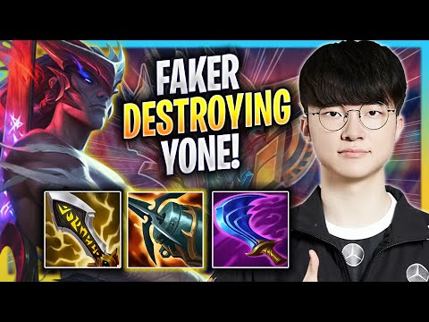 FAKER DESTROYING WITH YONE! - T1 Faker Plays Yone MID vs Orianna! | Bootcamp 2023