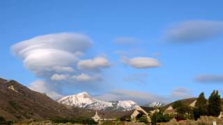 preview picture of video 'Lenticular Clouds, Draper, UT 4/28/2012'