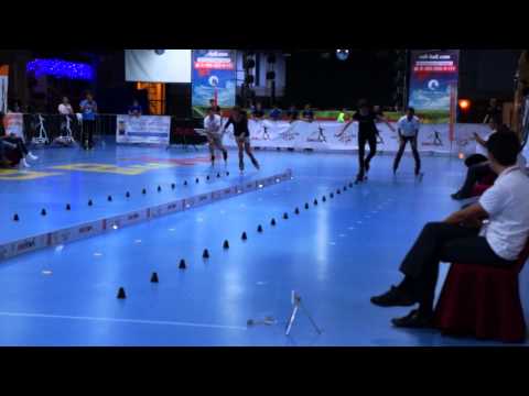 RCC 2015 /final speed slalom women run 1/ Granjon Zoé & Stepanova Svetlana