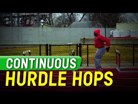 Sprints and Relay Tips - Continuous Hurdle Hops - Coach Erik Jenkins