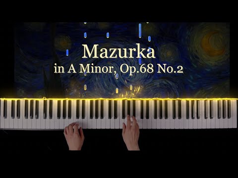 Mazurka in A Minor, Op.68 No.2 - Chopin - Piano Synthesia Tutorial + Sheet Music