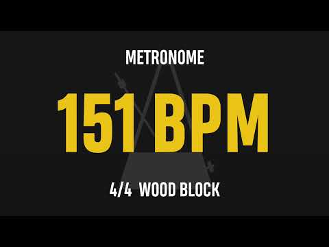 151 BPM 4/4 - Best Metronome (Sound : Wood block)