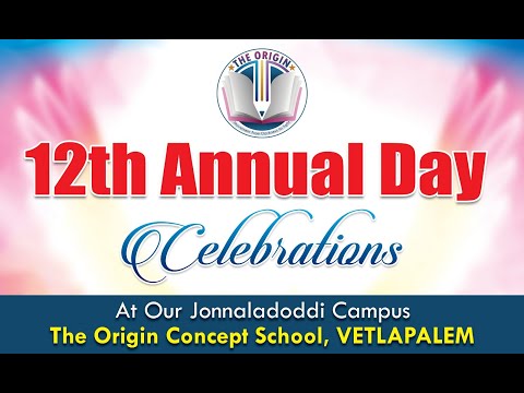 The Origin Concept School 12th Anniversary Celebrations start at 6pm