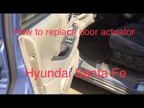 How to replace door actuator on Hyundai Santa Fe