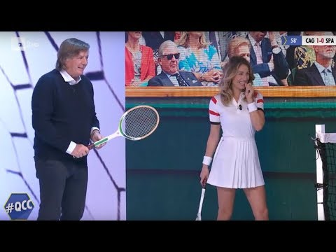 La lezione di tennis di Adriano Panatta - Quelli che il calcio 20/10/2019