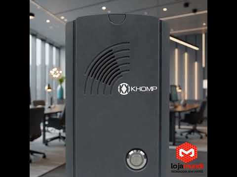 Video do produto Porteiro IP Khomp IP Wall 201 SIP com 2 Relés e Interface Wiegand