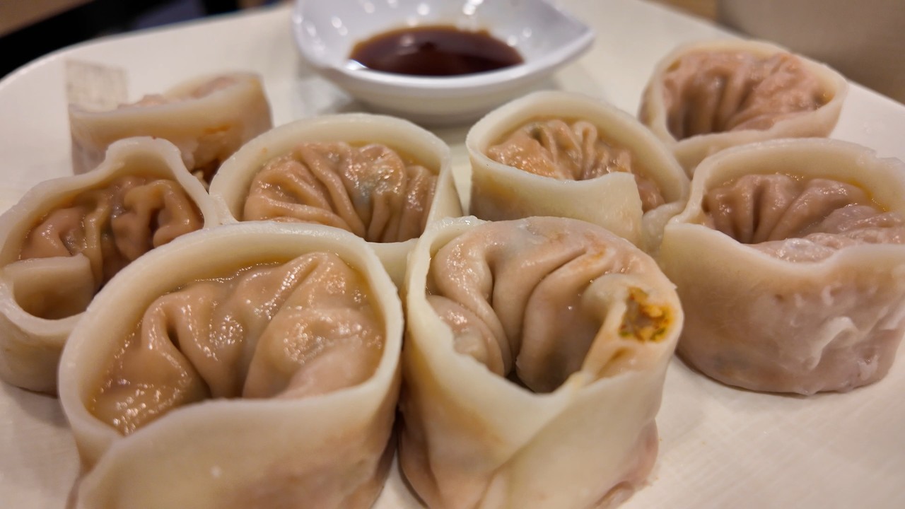 Корея. Пельмени с кимчи. Просто обычный ужин в Сеуле