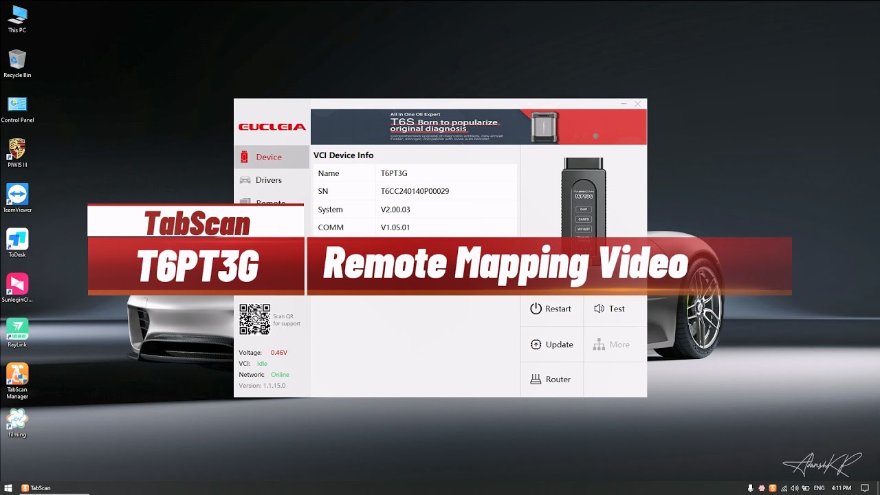 60 Seconds to Learn Remote Mapping Function! Let Technician Help You Solve Problem Remotely. #t6pt3g