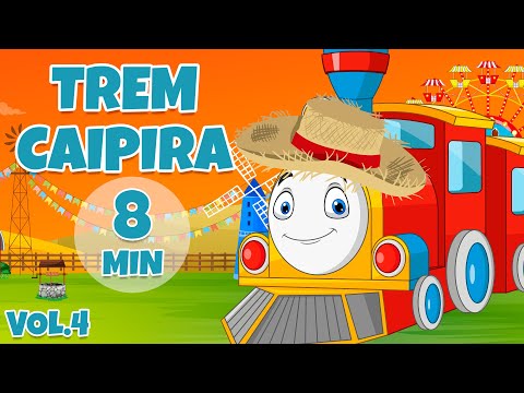 Trem Caipira Vol. 4 - Giramille 8 min | Desenho Animado Musical