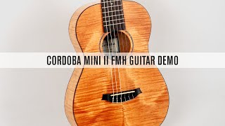 Video thumbnail for Acoustic Guitar Demo: The Cordoba Mini II FMH, a Good Thing in a Small Package by Acoustic Guitar Magazine