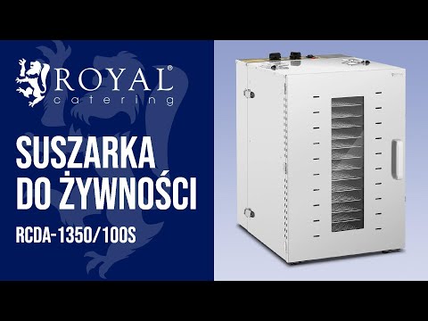 Video - Suszarka do żywności - 1500 W - 16 rusztów - Royal Catering