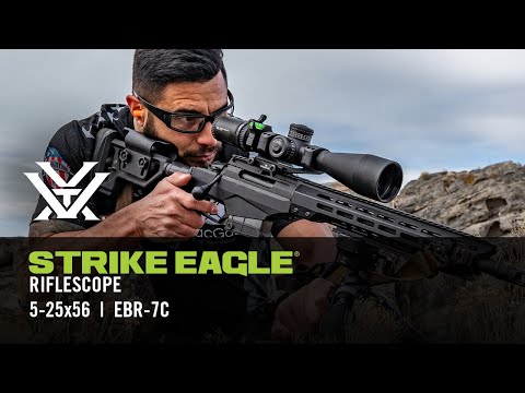 Vortex Strike Eagle 5-25x56 Riflescope with FFP EBR-7C MOA Reticle