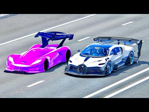 Bugatti Divo GTR vs SRT Tomahawk GTR - Drag Race