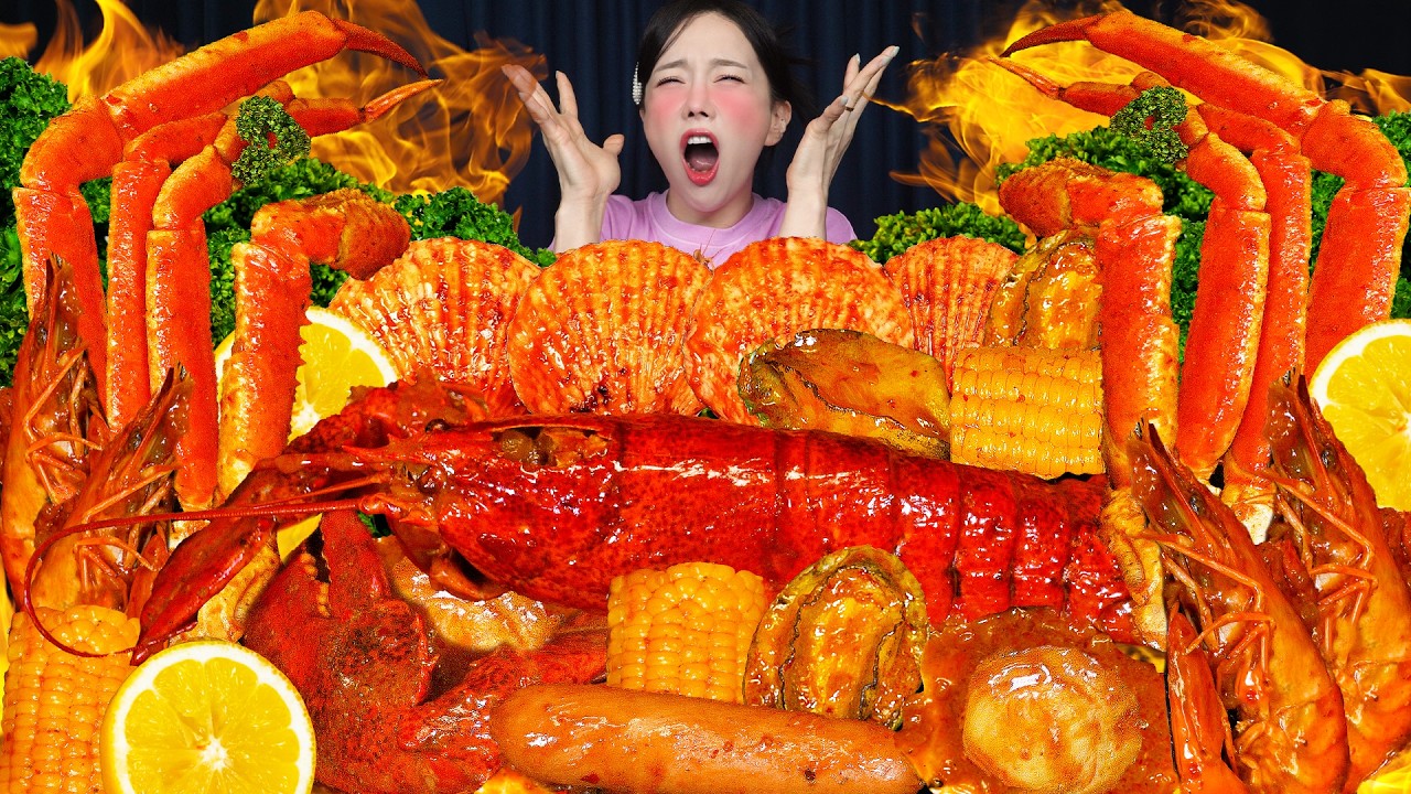 역대급 매콤하고 얼얼한 마라 로제 보일링 씨푸드 🥵🌀 레시피 찾았습니다 ! Best Mala Rosé Seafood Boil recipe 