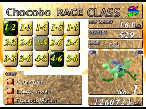 Final Fantasy VII - Betting on Chocobo Races
