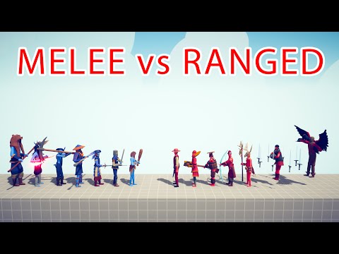 MELEE Team vs RANGED Team - Totally Accurate Battle Simulator TABS