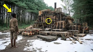 El niño huérfano se escondió en una fortaleza de palets en el bosque — pero descubrió algo que…