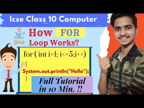 For Loop Working In Java Iterative Constructs In Java Class 910 Icse