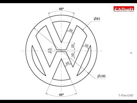 T-Flex CAD 15 2D - Exercise 11