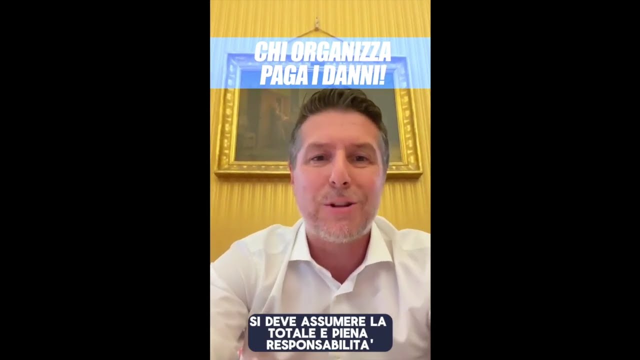 MOLTENI: "CHI ORGANIZZA MANIFESTAZIONI VIOLENTE DEVE PAGARE I DANNI"