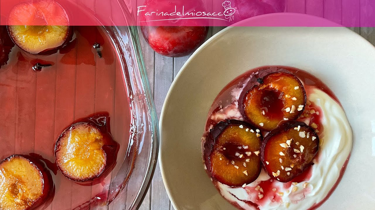PRUGNE AL FORNO | Ricetta SANA e facile per COLAZIONE e MERENDA