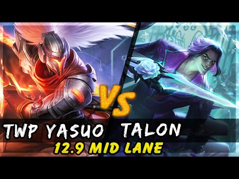 TheWanderingPro - Yasuo vs Talon MID Patch 12.9 - Yasuo Gameplay
