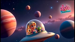 Conhecendo os planetas, a Lua e o Sol | Desenho Infantil educativo