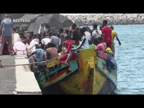 Crammed migrant boat astonishes Canary Island rescuers