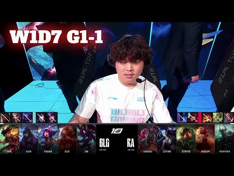 BLG vs RA - Game 1 | Week 1 Day 7 LPL Summer 2023 | Bilibili Gaming vs Rare Atom G1