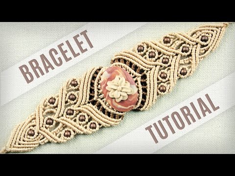 Macramé Double Wave Bracelet Beautiful Blue Danube by Strauss