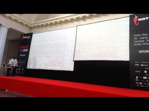 Sam Aaron and Jonathan Graham - Music Overtone: live #coding session at #hotcode