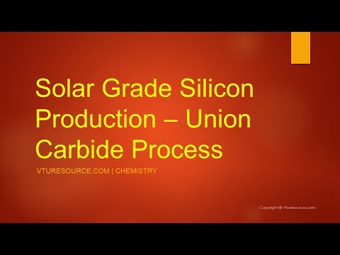 Solar Grade Silicon Production