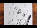 How to Draw Anime | Anime Drawing girl cute Easy
