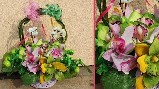 Flower Arrangements Artificial DIY Ideas - Stroik na Cmentarz Wielkanoc Wszystkich Świętych 136