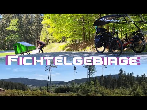 Adventure Fichtelgebirge#1/Towards Bad Berneck/Schneeberg/Ochsenkopf/with recumbent bike and bicy...
