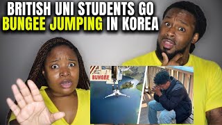 🇰🇷🇬🇧 DID HE PASS OUT?! British Uni Students go Bungee Jumping in Korea