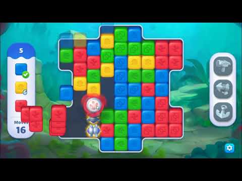 Fishdom Blast Level 5 - NO BOOSTERS GAMEPLAY 🐠 | SKILLGAMING ✔️