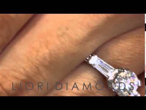 ER-SOLD-143 - 2.31 Carat E-SI1 Certified Natural Round Diamond Engagement Ring 14k White Gold