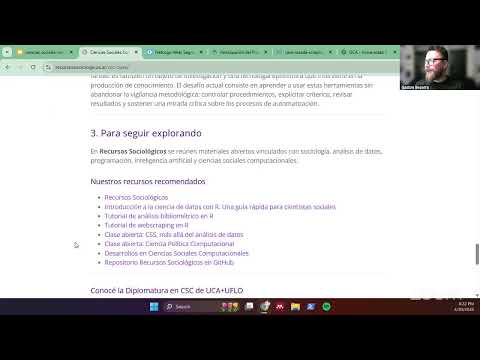 Clase abierta: Ciencias Sociales Computacionales