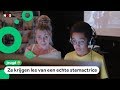 Kinderen oefenen met stemmen inspreken van films