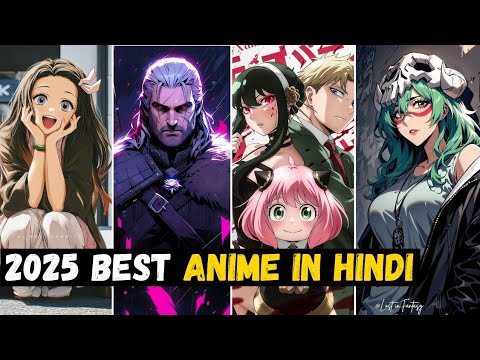 Top 5 Best Hindi Dubbed Anime in 2025 😍#anime
