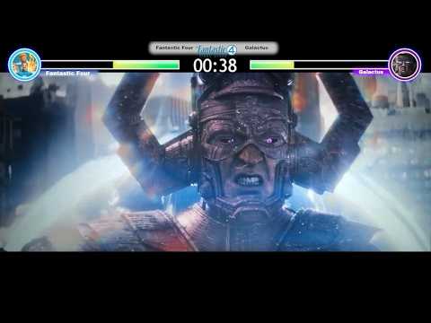 The Fantastic Four: First Steps - Fantastic Four vs Galactus Final Battle with healthbars