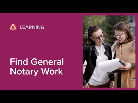 How to Find General Notary Work