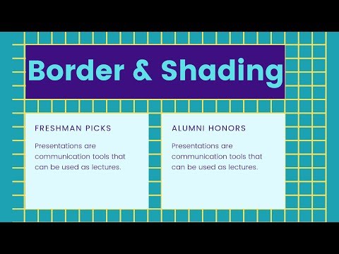 13# How to use Border and Shading option in MS Word 2019/2016/2010 | Anand Tech Talk