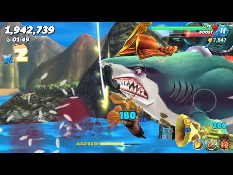 Great White XXL Shark Live Contest (Pacific Island) - Hungry Shark World