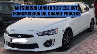 Mitsubishi Lancer 2017-CVT transmission oil change process