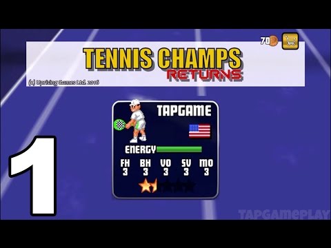 Tennis Champs Returns - Gameplay Walkthrough Part 1 - Tutorials (iOS) - YouTube
