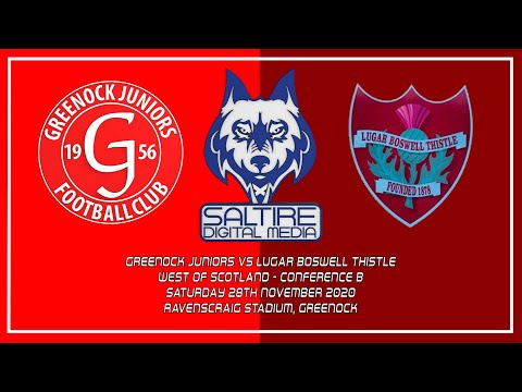 Greenock Juniors 4-2 Lugar Boswell Thistle - WOSFL B - Go Pro Goals - 28/11/20