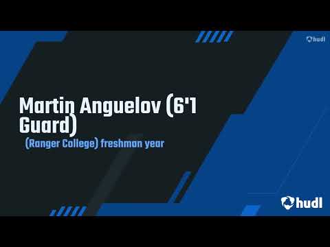 Martin Anguelov 6'1 Guard, Ranger College, Season 2021/22
